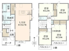 【東京都/小平市回田町】小平市回田町 全10棟 4号棟 間取り図