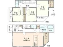【東京都/小平市回田町】小平市回田町 全10棟 B号棟 間取り図