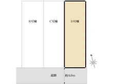 【東京都/小平市回田町】小平市回田町　新築戸建　D号棟 区画図