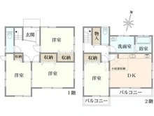 【東京都/東大和市立野】東大和市立野1丁目中古戸建 間取り図