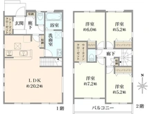 【東京都/日野市日野台】日野市日野台2丁目 新築戸建 全3棟 1号棟 間取り図