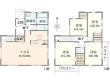 【東京都/日野市日野台】日野市日野台2丁目 新築戸建  全3棟 2号棟 間取り図