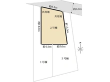 【東京都/日野市日野台】日野市日野台2丁目 新築戸建  全3棟 2号棟 区画図