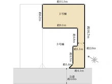 【東京都/日野市多摩平】日野市多摩平3丁目 新築戸建 2号棟 区画図