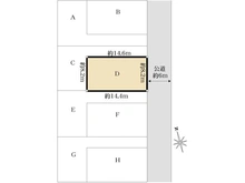 【東京都/小平市鈴木町】小平市鈴木町1丁目新築戸建　全8棟　D号棟 区画図