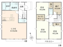【東京都/小平市鈴木町】小平市鈴木町1丁目新築戸建　全8棟　G号棟 間取り図