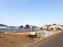 【東京都/小平市鈴木町】小平市鈴木町1丁目新築戸建　全棟　H号棟 現地（建築前）：全8棟 写真左手前側