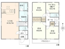 【東京都/三鷹市野崎】三鷹市野崎1丁目 新築戸建  全3棟 2号棟 間取り図