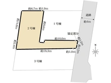 【東京都/三鷹市野崎】三鷹市野崎1丁目 新築戸建  全3棟 2号棟 区画図