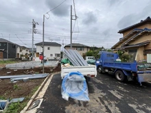 【東京都/清瀬市下宿】清瀬市下宿2丁目 新築戸建 1号棟 現地（建築前）：全4棟　写真中央