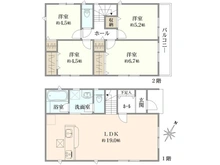 【東京都/清瀬市下宿】清瀬市下宿2丁目 新築戸建 2号棟 間取り図