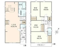 【東京都/清瀬市下宿】清瀬市下宿2丁目 新築戸建 3号棟 間取り図