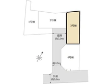【東京都/清瀬市下宿】清瀬市下宿2丁目 新築戸建 3号棟 区画図
