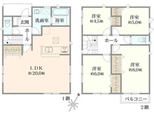 【東京都/清瀬市下宿】清瀬市下宿2丁目 新築戸建 4号棟 間取り図