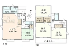 【東京都/東久留米市下里】東久留米市下里6丁目 中古戸建 間取り図