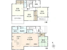 【東京都/小金井市貫井南町】小金井市貫井南町4丁目 新築戸建（全1棟） 間取り図