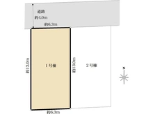 【東京都/東久留米市柳窪】東久留米市柳窪3丁目新築戸建　全2棟　1号棟 区画図