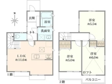【東京都/東久留米市柳窪】東久留米市柳窪3丁目新築戸建　全2棟　2号棟 間取り図
