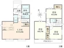 【東京都/三鷹市深大寺】三鷹市深大寺1丁目新築戸建 間取り図