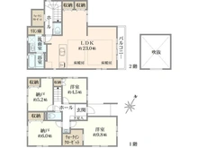 【東京都/西東京市ひばりが丘北】西東京市ひばりが丘北4丁目　新築戸建1号棟 間取り図