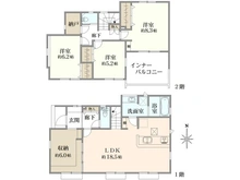 【東京都/日野市大字上田】日野市大字上田新築戸建 全7棟 1号棟 間取り図