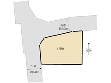 【東京都/日野市大字上田】日野市大字上田新築戸建 全7棟 1号棟 区画図