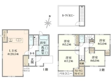 【東京都/東村山市廻田町】東村山市廻田町新築戸建　全6棟　4号棟 間取り図