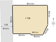 【東京都/小平市仲町】小平市仲町　新築戸建 区画図