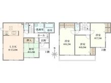 【東京都/小平市鈴木町】小平市鈴木町1丁目中古戸建 間取り図