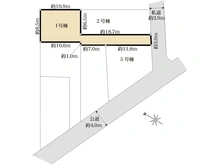 【東京都/清瀬市元町】清瀬市元町二丁目　新築戸建て1号棟 区画図