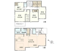 【東京都/清瀬市元町】清瀬市元町二丁目　新築戸建て5号棟 間取り図