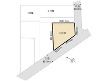 【東京都/清瀬市元町】清瀬市元町二丁目　新築戸建て5号棟 区画図