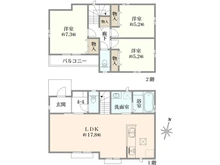 【東京都/東久留米市前沢】東久留米市前沢1丁目新築戸建 C号棟 全4棟 間取り図