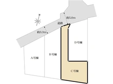【東京都/東久留米市前沢】東久留米市前沢1丁目新築戸建 C号棟 全4棟 区画図