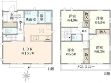 【東京都/東久留米市前沢】東久留米市前沢1丁目新築戸建 D号棟 全4棟 間取り図
