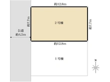 【東京都/小金井市東町】小金井市東町4丁目新築戸建 2号棟 全2棟 区画図