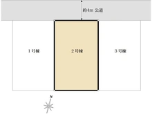 【東京都/小金井市前原町】小金井市前原町3丁目 新築戸建 2号棟 全3棟 区画図