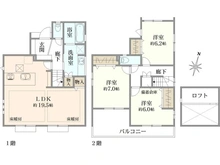 【東京都/小金井市前原町】小金井市前原町3丁目 新築戸建 3号棟 全3棟 間取り図