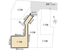 【東京都/小金井市貫井南町】小金井市貫井南町新築戸建　全6棟　C号棟 区画図