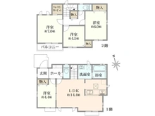 【東京都/小金井市貫井南町】小金井市貫井南町新築戸建　全6棟　E号棟 間取り図