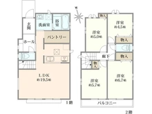 【東京都/小金井市貫井南町】小金井市貫井南町新築戸建　全6棟　F号棟 間取り図