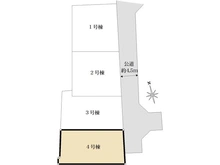 【東京都/日野市日野台】日野市日野台2丁目 新築戸建 全4棟 4号棟 区画図