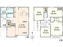 【東京都/小金井市東町】小金井市東町一丁目新築戸建 間取り図