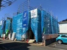 【東京都/日野市日野台】日野市日野台2丁目 新築戸建 全4棟 1号棟 建築中の外観：全4区画 1号棟