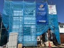 【東京都/日野市日野台】日野市日野台2丁目 新築戸建 全4棟 1号棟 建築中の外観：全4区画 1号棟
