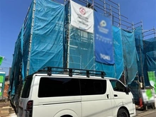 【東京都/日野市日野台】日野市日野台2丁目 新築戸建 全4棟 2号棟 建築中の外観：全4区画 2号棟