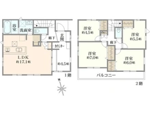 【東京都/日野市日野台】日野市日野台2丁目 新築戸建 全4棟 2号棟 間取り図