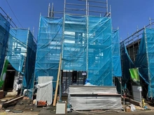 【東京都/日野市日野台】日野市日野台2丁目 新築戸建 全4棟 3号棟 建築中の外観：全4区画 3号棟