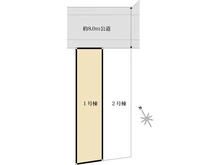 【東京都/小平市上水本町】小平市上水本町2丁目　新築戸建　全2棟　1号棟 区画図