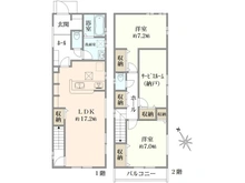 【東京都/小平市上水本町】小平市上水本町2丁目　新築戸建　全2棟　2号棟 間取り図